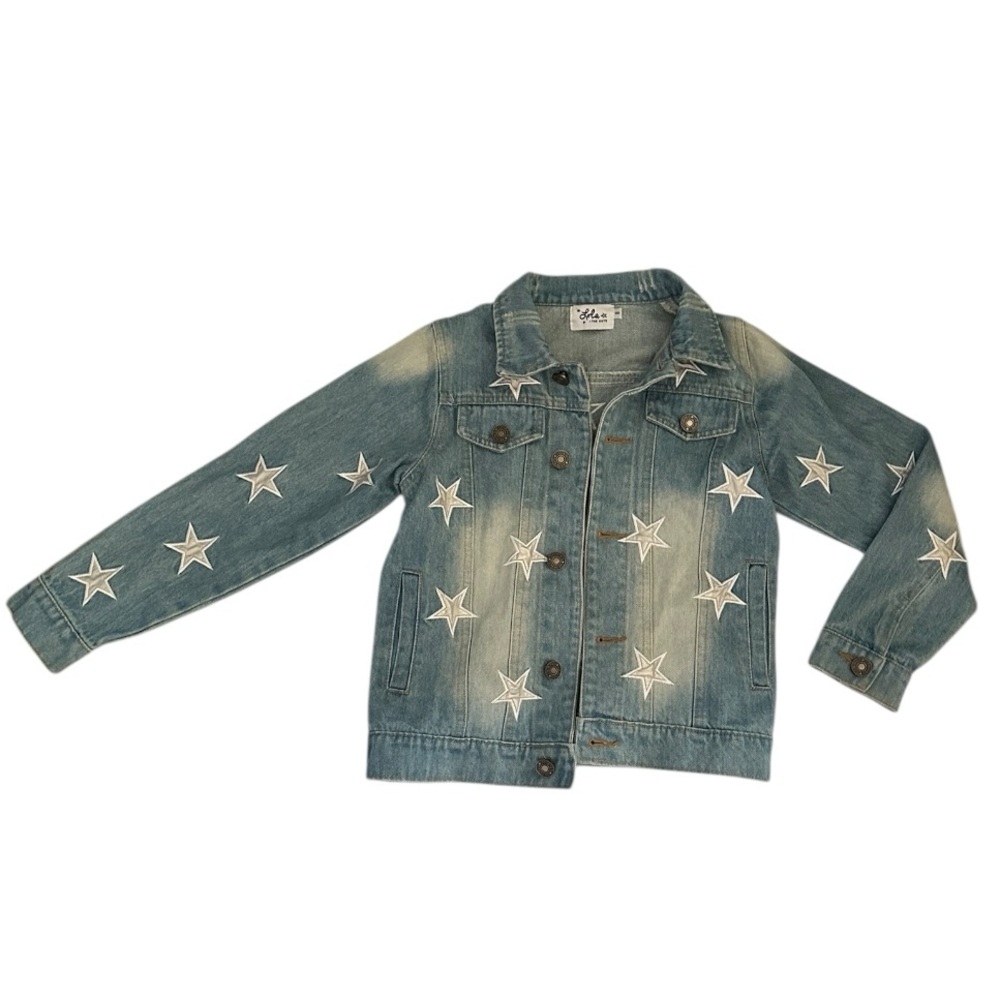 Lola and the Boys Blue Starry Kids Denim Jacket